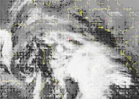 immagine meteosat con vortice ciclonico sulle regioni meridionali