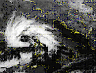 immagine meteosat del vortice ciclonico in arrivo sulla Penisola