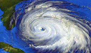 Foto satellitare del ciclone Irma