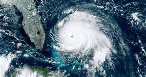 Fotografia satellitare dell'uragano Dorian