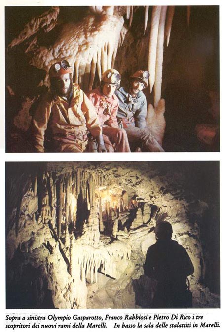 speleologi in Grotta Marelli